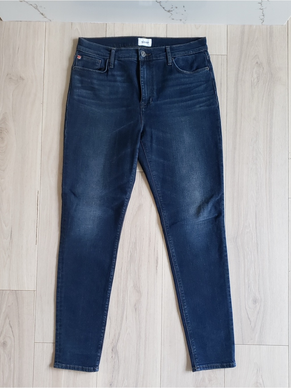Hudson Jeans Dark Blue Blair Skinny Stretch Denim Size 32